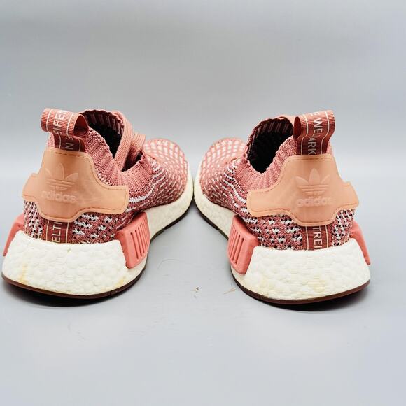 Adidas Shoes Womens 5.5 Pink White NMD R1 PK Primeknit Boost Running Sneakers - Picture 7 of 11